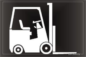 Fork Lift Window Decal