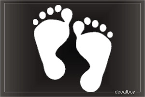 Foot Print 822 Car Decal