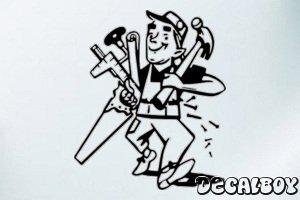 Handyman Car Window Decal