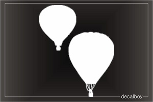 Hot Balloon Window Decal