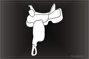 Horse Saddle Decal