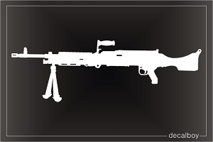 M240b Weapon Machine Gun Car Decal