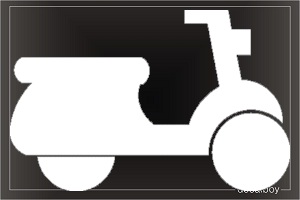 Moped Window Decal