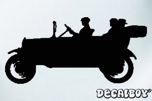 Old Car Window Decal