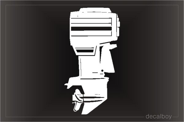 Outboard Engine Car Decal