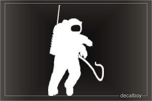 Astrnaut Car Window Decal