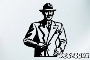 Businessman Car Window Decal