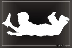 Child Playing Car Window Decal