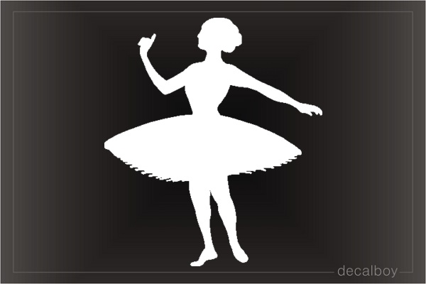 Dancer Ballet Car Window Decal