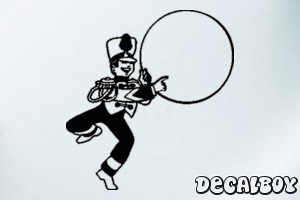 Drummer 2 Car Window Decal