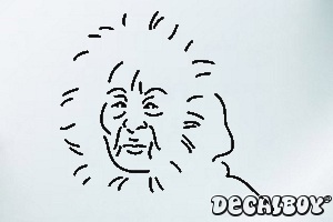 Female Es Car Window Decal