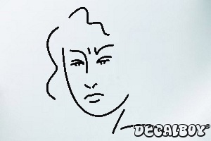 Female Fr Car Window Decal