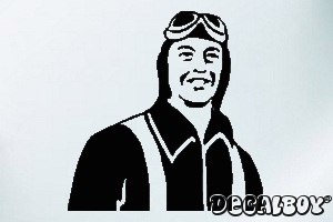 Flying Pilot Car Window Decal