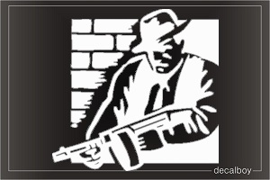 Gangster Car Window Decal