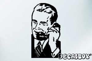Phone Talking Car Window Decal