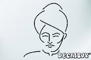 Male East Car Window Decal