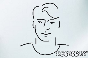 Male Teen Car Window Decal