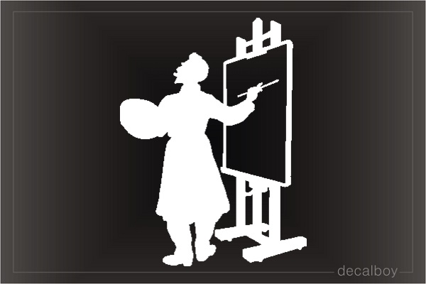Painter 3 Car Window Decal