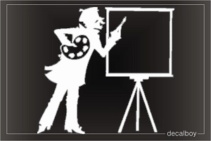 Painter 4 Car Window Decal