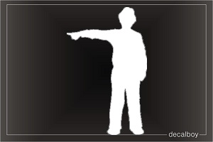 Point L Car Window Decal