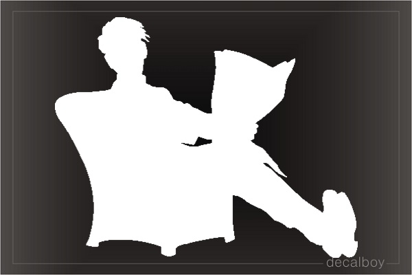 Reading Car Window Decal