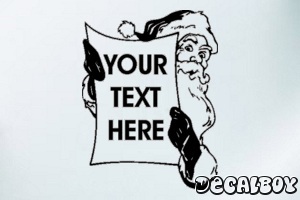 Santa 23 Car Window Decal
