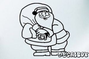 Santa 2 Car Window Decal