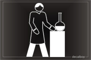 Laboratory Chemical Car Window Decal