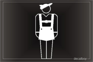 Male 270 Car Window Decal