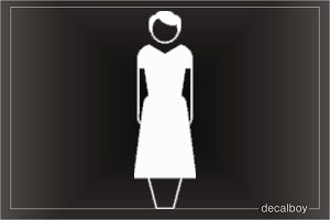 Lady 276 Car Window Decal