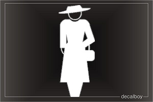Lady 277 Car Window Decal
