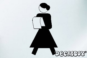 Female 434 Car Window Decal