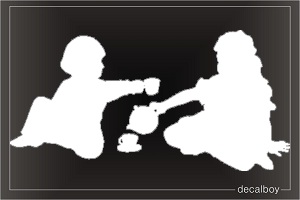 Tea Party Car Window Decal