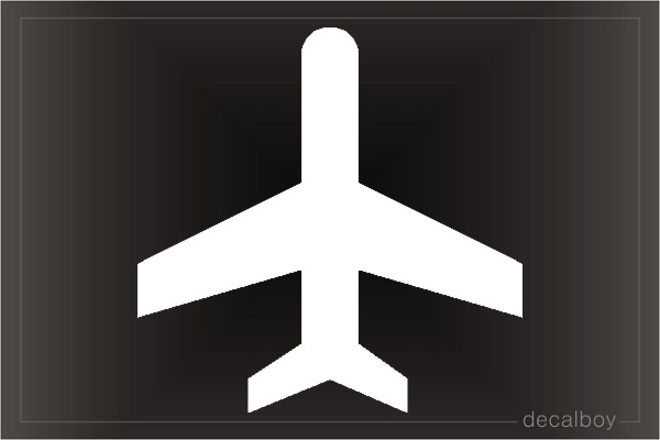 Plane 6 Window Decal