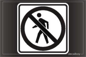 Do-not-enter Car Decal