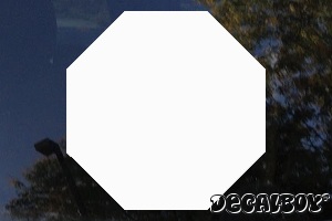 Polygon Six Edges Car Decal