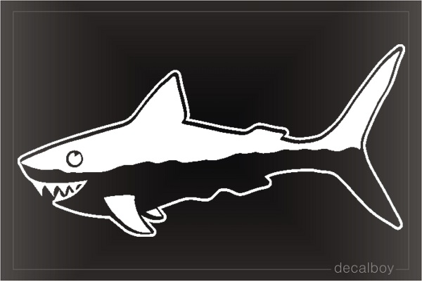 Shark Blue Window Decal