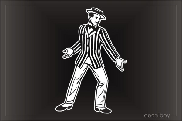 Tap Dancer Car Window Decal