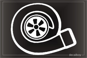 Turbocharger Engine Decal