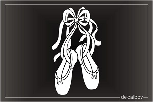 Ballet Dancer Slippers Car Decal