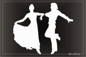 Flamenco Dance Car Window Decal