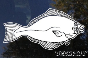 Halibut Window Decal