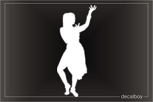 India Indian Dancer Dance Car Window Decal