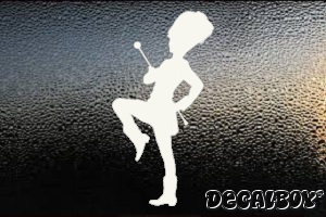 Majorette Baton Twirling Dance Decal