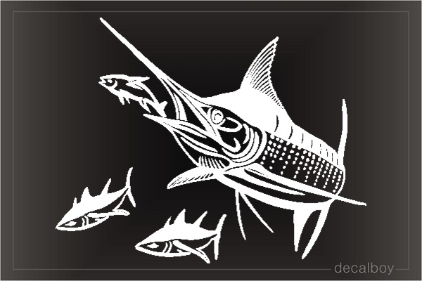 Marlin Fish Window Decal