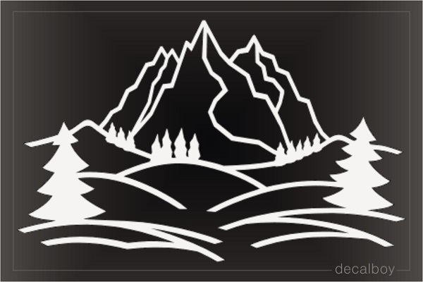 Mountain View Decal