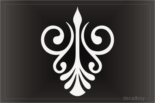 Old English Ornament Decal