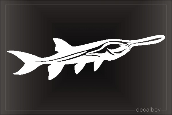 Paddlefish Window Decal