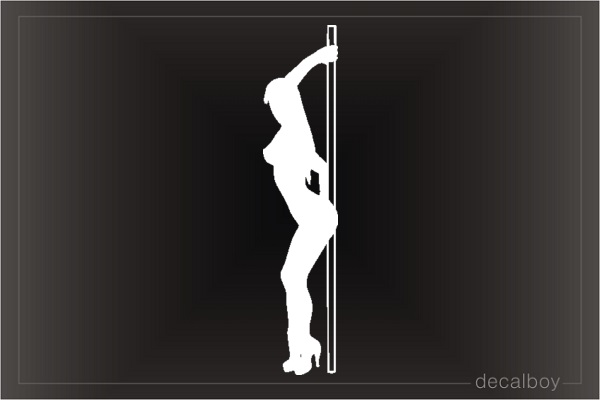 Pole Dancing Car Window Decal