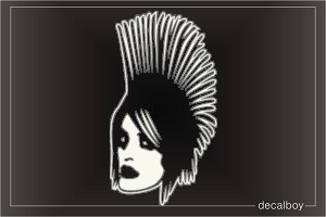 Punk Face Car Window Decal